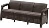Kolmekohaline aiadiivan Keter Corfu Love Seat Max, 182 x 70 x 79 cm, pruun