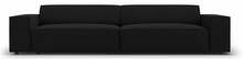 Diivan Micadoni Home Jodie, 204 x 102 x 70 cm, 3-kohaline, must