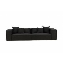 Kolmekohaline diivan Venture Design Gillholmen, 284 x 114 cm, must