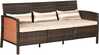 Aiamööbli diivan Outsunny, 173 x 68 x 78 cm, kolmekohaline, teras, pruun