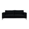 Kolmekohaline diivan Venture Design Bolero, 215 x 88 cm, must