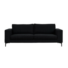 Kolmekohaline diivan Venture Design Bolero, 215 x 88 cm, must