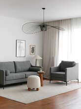 Diivan Hanah Home Nordi 3-kohaline, 196 x 82 x 93 cm, hall