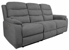 Diivan Home4you Mimi, 208 x 93 x 102 cm, 3-kohaline, elektriline, hall