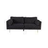 Kolmekohaline diivan Venture Design Boom, 203 x 90 cm, must