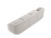 Diivan Micadoni Home Miley, 259 x 85 x 74 cm, 3-kohaline, helehall