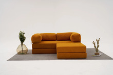 Nurgadiivan Hanah Home Comfort, 190 x 75 x 95 cm, oranž