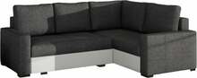 Nurgadiivan Eltap Corona, Sawana 05, Soft 17, 162 x 235 x 90 cm, valge/tumehall, parem, voodipesukastiga