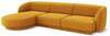 Nurgadiivan Micadoni Home Miley Velvet, 259 x 155 x 74 cm, 4-kohaline, kollane, vasak