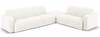 Nurgadiivan Micadoni Home Molino Boucle, 315 x 250 x 72 cm, parem, valge
