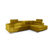 Nurgadiivan Eltap Anton Omega 68, parem, 202 x 275 x 90 cm, kollane, panipaigaga