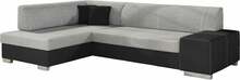 Nurgadiivan Eltap Fabio, Sawana 21, Soft 11, 167 x 268 x 73 cm, must/hall, vasakpoolne, voodipesukastiga