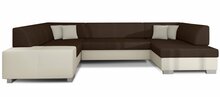 Nurgadiivan Eltap Havana, Sawana 26, Soft 33, 320 x 207 x 73 cm, pruun/beež, parem, voodipesukastiga
