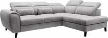 Nurgadiivan Eltap Noble Nube 3, 201 x 255 x 100 cm, hall, parem, voodipesukastiga