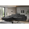 Nurgadiivan Eltap Grayson Leve 6, 205 x 275 x 98 cm, vasak, tumehall