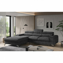 Nurgadiivan Eltap Grayson Leve 6, 205 x 275 x 98 cm, vasak, tumehall