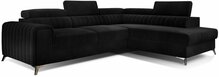 Nurgadiivan Eltap Laurence Mat Velvet 99, parem, 205 x 278 x 92 cm, must