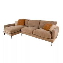 Nurgadiivan Home4you Daisy, 98 x 293 x 88 cm, beež, parem