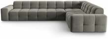 Nurgadiivan Micadoni Home Kendal, Velvet 6 Seats, 332 x 231 x 79 cm, parem, tumehall