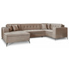 Nurgadiivan Eltap Montez Nube 20, 180 x 340 x 93 cm, helepruun, vasak