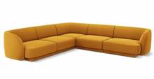 Nurgadiivan Micadoni Home Miley Velvet, 252 x 252 x 74 cm, kollane
