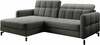 Nurgadiivan Eltap Lorelle, Sawana 21, 160 x 225 x 105 cm, tumehall, vasakpoolne, pesukastiga