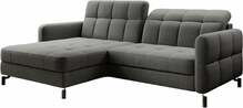 Nurgadiivan Eltap Lorelle, Sawana 21, 160 x 225 x 105 cm, tumehall, vasakpoolne, pesukastiga