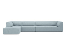 Nurgadiivan Micadoni Home Ruby, 366 x 180 x 69 cm, 5-kohaline, helesinine, vasak