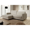 Nurgadiivan Eltap Gomsi, Royal 18, 160 x 228 x 100 cm, helepruun, vasakpoolne, pesukastiga