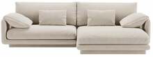 Nurgadiivan Micadoni Torino, 250 x 170 x 83 cm, Velvet, ecru, parem