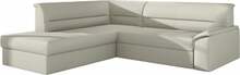 Nurgadiivan Eltap Elano Soft 33, 255 x 212 x 90 cm, vasakpoolne, helepruun