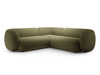 Nurgadiivan Micadoni Kate, 252 x 252 x 76 cm, 5-kohaline, roheline, velvet
