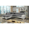 Nurgadiivan Eltap Porto, Sawana 21, Soft 17, 217 x 278 x 74 cm, valge/hall, vasakpoolne, pesukastiga