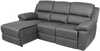 Nurgadiivan Home4you Berit LC, 214 x 160 x 98 cm, tumehall, manual recliner