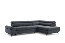 Nurgadiivan Bogart Valoris Perfect Harmony 90, L-kujuline, lahtikäiv, parem, must
