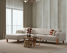 Nurgadiivanvoodi Hanah Home Lyke, 88 x 75 x 180 cm, kreemjas