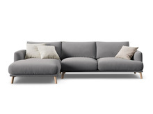 Nurgadiivan Micadoni Naomi, 285 x 170 x 75 cm, 4-kohaline, velvet, hall, vasak nurk