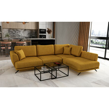 Nurgadiivan Eltap Larde Gojo 45, parem, 191 x 276 x 90 cm, kollane