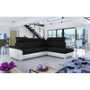 Nurgadiivan Eltap Loreto, Sawana 14, Soft 17, 210 x 260 x 102 cm, valge/must, parem, voodipesukastiga