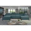 Nurgadiivan Eltap Josette Grande 75, 200 x 370 x 98 cm, sinine, parem, voodipesukastiga