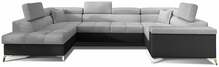 Nurgadiivan Eltap Thiago, Sawana 21, Soft 11, 350 x 202 x 90 cm, must/hall, vasak, voodikastiga