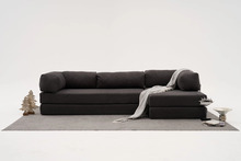 Nurgadiivan Hanah Home Komfortas, 290 x 75 x 95 cm, antratsiit