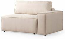 Nurgadiivanvoodi Atelier Del Sofa Pirlo, 260 x 100 x 88 cm, kreem/tumehall, vasak