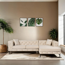 Nurgadiivan Hanah Home Como Eco, beež/must, 270 x 72 x 180 cm