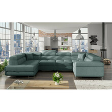 Nurgadiivan Eltap Letto Cover 70, 202 x 340 x 90 cm, vasak, roheline