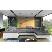 Nurgadiivan Eltap Thiago Sawana 05, parem, 350 x 202 x 90 cm, valge/tumehall