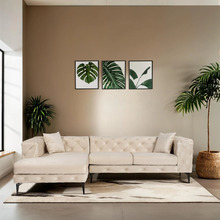 Nurgadiivan Hanah Home Como Eco, 270 x 72 x 180 cm, beež/must