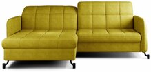 Nurgadiivan Eltap Lorelle Omega 68, 160 x 225 x 105 cm, kollane, vasakpoolne, pesukastiga