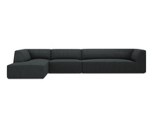 Nurgadiivan Micadoni Home Ruby, 366 x 180 x 69 cm, 5 kohta, must, vasak