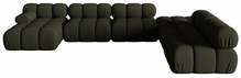 Mooduldiivan Micadoni Bellis 3D, 376 x 282 x 64 cm, parem, Amazon Green